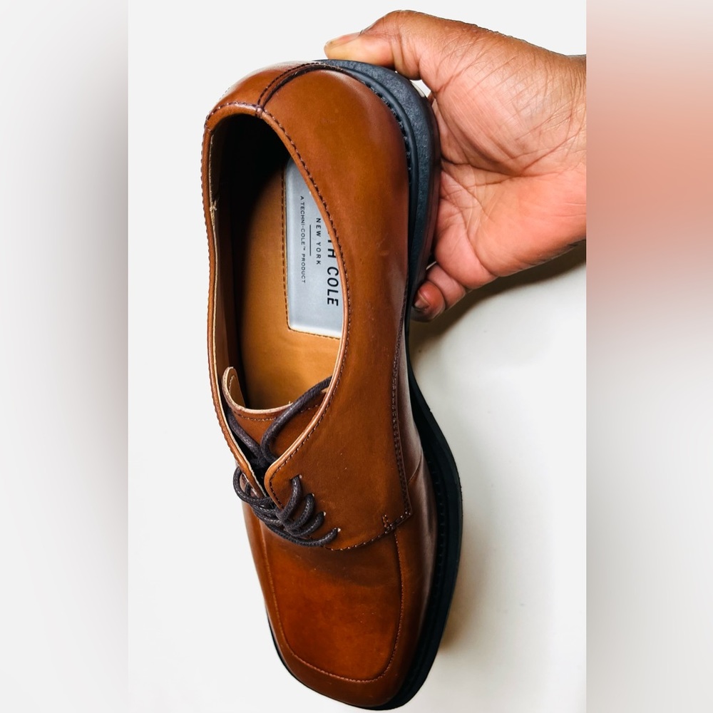 Men laced square toe dressy casuals. Dress up a pair of jeans for a dressy look.